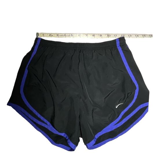 Nike Dri Fit Tempo Lined Running Shorts Black Purple Trim Womens Size Small - Picture 11 of 13